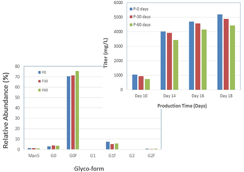 fig 4b: Titer & Glyco-form Analysis