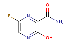 The chemical structure of Favipiravir
